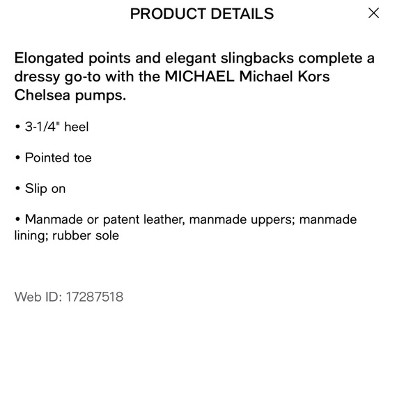 Michael kors Women's Chelsea Pointed-Toe Slip-On Slingback Pumps - Picture 4 of 8